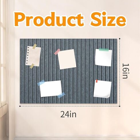 2pcs كبيرة اللوحة Cork Board البديل ، لوحة الفلين الكبيرة للمكتب ، وألواح الجدار Slat 32x24 ، والبلاط اللوحة ذات النشرات مع Thumbtacks لديكور جدار المكتب (جمل مظلم) in Kuwait