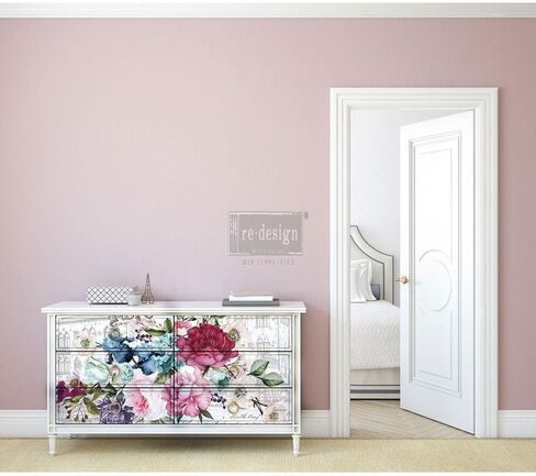 Redesign DÉCOR TRANSFERS® – Imperial Garden Size 44"x30", Cut INTO 6 Sheets 655350635534 Rub on Transfer for Wall or Furniture Decoration in Saudi Arabia
