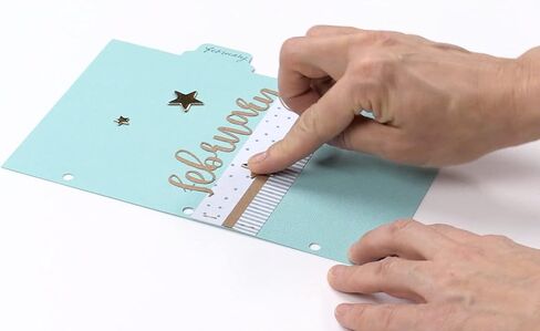 We R Memory Keepers Tab Paper Punch, Blue, with Sticker Sheets, Create Custom DIY Tabs, Easy to Use, Organize Files, Planners, Journals, Notebooks in Saudi Arabia