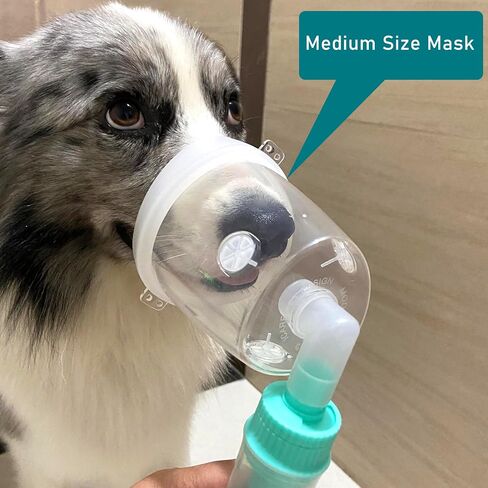 Dog Inhaler Mask Oxygen Mask for Cats and Dogs, Oxygen Mask for Pets (Large Dogs) in Saudi Arabia