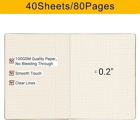 EUSOAR Notebooks College Ruled, 3 Pack A4 11" x 8-1/2", 40 Sheets/ 80 Pages, 100gsm Thick Paper, Notebook Bulk Journal Line Writing Pads, Drawing Sketchbook Subject for Office Business Work Supplies in Kuwait