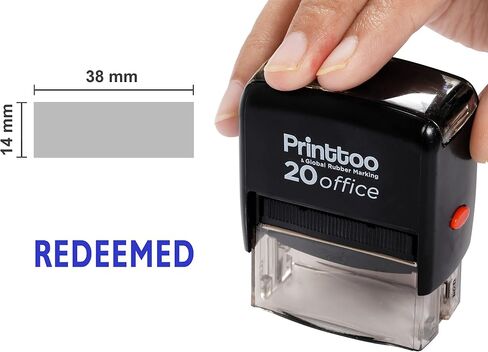 printtoo استبدلت أنيج طوابع مطاطية طوابع ثابتة ختم مخصص الأزرق in Kuwait
