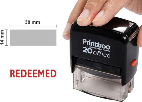 printtoo استبدلت أنيج طوابع مطاطية طوابع ثابتة ختم مخصص الأزرق in Kuwait