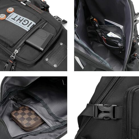 NICGID Sling Bag Backpack, 13.3'' 14.1'' Laptop Bag Crossbody Shoulder Chest Backpacks Travel Outdoors for Men Women in Kuwait