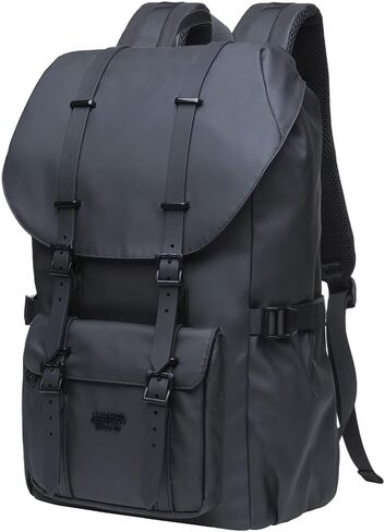 KAUKKO Laptop Outdoor Backpack Traveling Rucksack Fits 15.6 Inch (5-8-Black) in Kuwait