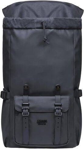 KAUKKO Laptop Outdoor Backpack Traveling Rucksack Fits 15.6 Inch (5-8-Black) in Kuwait