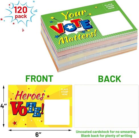 بطاقات بريدية في تصويت الأراضي الفاخرة ، تصويتك ، بطاقات بريدية وطنية للناخبين 120 في المائة in Kuwait