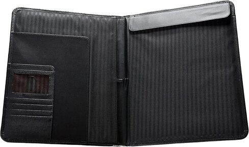 Case-it Pro Padfolio Portfolio Binder, 1 inch D-Ring Binder - 5 Tab Expanding File Folder, Multiple Pockets - Black (LL-PRO-243) in Kuwait