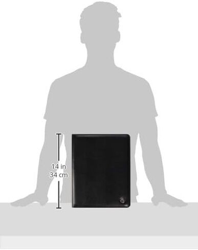 Case-it Pro Padfolio Portfolio Binder, 1 inch D-Ring Binder - 5 Tab Expanding File Folder, Multiple Pockets - Black (LL-PRO-243) in Kuwait