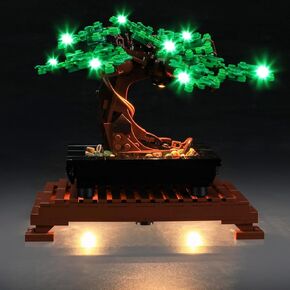 LED Light Kit for Lego Bonsai Tree 10281 Set, Compatible with Lego 10281 Building Blocks Model(Not Include Blocks Set)(Pink)