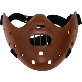 قناع Nezababy Hannibal Lecter Cosplay صمت راتنج دعامة الحملان نصف الوجه