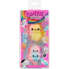 Fluffie Stuffiez Monkey & Ice Cream Cone Minis Collectible Feature Plush - Surprise Reveal Unboxing Soft and Squishy Tactile Play Fidget DIY