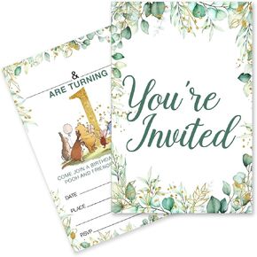 Pooh Bear Baby Shower Invitations Pooh Bear Baby Boy Shower Invitations, 20 Invites with Envelopes