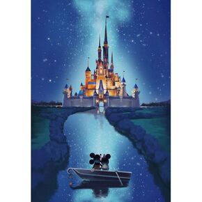 DIY 5D Diamond Painting by Numbers Kits for Adults,16"X12" Dream Walt World Pattern DIY Paintings Crystal Rhinestone Embroidery Full Drill Cross Stitch Kit Pictures Arts Craft for Home Décor