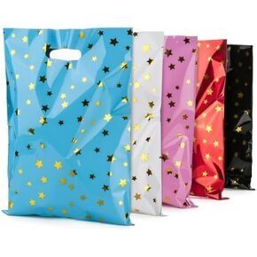 Generic 25 pcs Party Favor Bags Goodie Treat Loot Bags for Kids Children Birthday Baby Shower, 6 x 9 inches, Assorted
