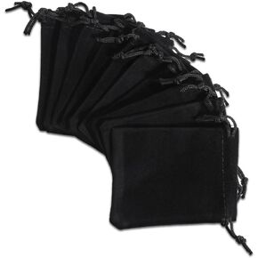 Aphumedc 10pcs Velvet Bags with Drawstrings, 2.83×3.54 inch Small Velvet Jewelry Bags, Small Gift Pouch, Jewelry Drawstring Pouches for Dice Wedding Party Favor Small Jewelry Bracelet Headphones