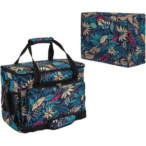 YELAIYEHAO home Sewing Machine Case Travel Case for Sewing Machine and Accessories Compatible with Most Standard Singer, Brother, Janome, Sewing Accessories Bag Sewing Machine Carrying Case Purple