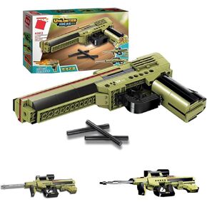 Gun Building Block, 3 in 1 Simulation Blaster Building Blocks Compatible with Lego，232 PCS Bricks Military Set Weapon Model Ideal Gift for Boys