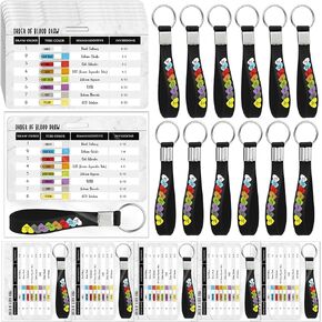 30 Sets Phlebotomy Essentials Order of Blood Draw Reference Cards with Keychains Phlebotomy Practice Kits Gifts Order of Blood Draw for Nurse Phlebotomist Grad Nursing School Supplies