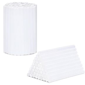 H&S Hot Glue Sticks for Glue Gun - 50 pcs - 7mm x 100mm Resin EVA Hot Melt Stick - Clear Adhesive for Arts & Crafts