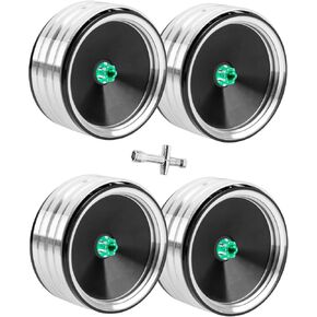 Metal 1.9" Beadlock RC Wheels for 1/10 TRX4 Axia1 SCX10 III 90446 D90 RC Crawler,Alloy 1.9 Beadlock Wheels 1.9 Beadlock Rim,4pcs,Black