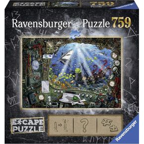 Ravensburger Escape Puzzle Submarine - 759 Piece Jigsaw Fun for Kids and Adults 12+ | Unique Escape Room Experience | Precision Fit Pieces for Puzzle Lovers