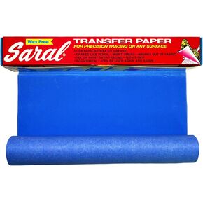 Saral Paper Corp Wax Free Transfer Tracing Paper - BLUE - 12 Inches x 12 Foot Roll