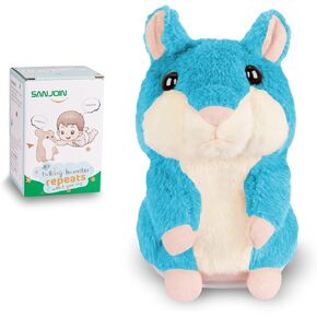 Kids Toddler Toys for Ages 2-4, Talking Hamster Repeats What You Say, Interactive Plush Repeating Toy for 2 3 4 5 6 8 Year Old Boy Girl Birthday Gift (Purple)