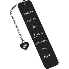 6th Iron Anniversary Bookmark Gifts, Iron Gifts 6th Anniversary GIFS for Men, Engagement Gifts for Couples, Sweetest Day Gifts for Boyfriend, 6th Wedding Anniversary GIFS, Husband Stocking Stuffers