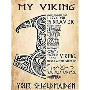 UPABLUNSO My Viking Diamond Painting Kits for Adults, Round Full Drill Diamond Painting Kits, 5D DIY Diamond Art Painting Kits for Home Wall Decor 12x16 inch