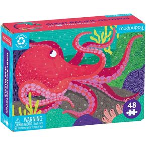 Mudpuppy Green Sea Turtle – Mini Puzzle Featuring Vibrant Underwater Seascape Perfect Travel Activity for Children Ages 4 and Up