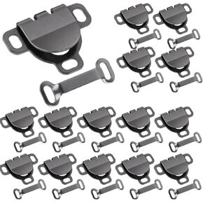 Giantree 10 Set Sewing Hooks and Eyes Closure Set, Hook and Eye Closures for Clothing Trousers Pants Skirt Dress Bra Sewing DIY Craft (Black)