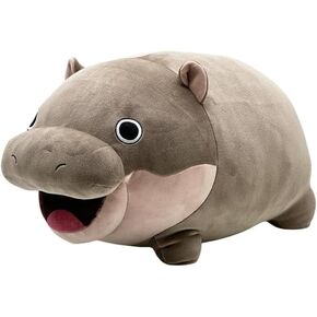 Moo Deng Plush Toys,MooDeng Hippo Stuffed Animals Cute Moo Deng Hippo Plush Soft Pygmy Hippo Plush Stuffed Animal Pillow for Kids Adults Birthday Gift
