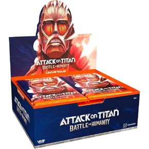 الهجوم على Titan: Battle For Humanity - Dooster Display - يحتوي على 24 عبوة معززة (11 بطاقة لكل منها) ، لعبة بطاقة تجميع على سطح السفينة