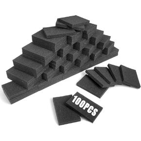 100PCS Foam Card Dividers Anti Extrusion Trading Card Dividers Multifunctional Card Dividers for Storage Boxes Foam Block for Sport Game Idol Card Crafts