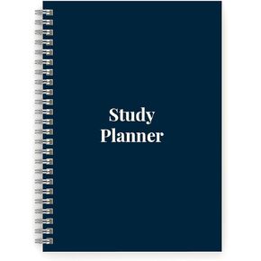Study & Homework Planner – A5 size with 104 undated pages of thick 90gsm paper – enough space for 52 weeks of study. Double Strength Chrome Wire - Perfect Academic Planner for Students of all ages