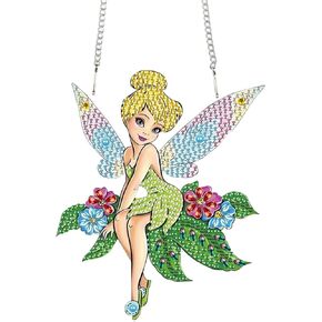 TDFERAN Diamond PaintingPendant Diamond Art Jewelry DIY Fairy Diamond Art Decoration Kit Garden Window Pendant, Gem ArtHanging Wall Home Window Decoration Adult Digital Painting Crafts
