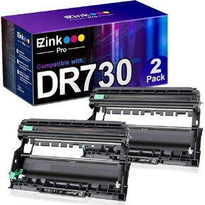 e-z ink pro comPlicible dr730 unit unit united for brother dr 730 (not toner) لاستخدامه مع HL-L2350DW HL-L2370DW HL-L2395DW HL-L2390DW MFC-L2750DW MFC-L2710DW DCP-L2550DW (Black ، 2 Pack) in Kuwait