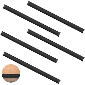 Water Barrier 5 ft x 6.5 inch Water Activated Flood Barriers, Sandless Sandbag for Flooding Reusable Water Absorber Water Absorbing Snake for Absorbent Prevention for Garage and Basement (5 Pack)