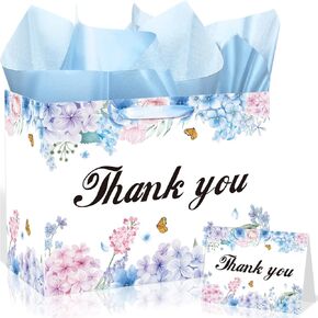 We Appreciate You Gift Bag We Appreciate You Party Favors Bag Floral Thank You Gift Wrapping Paper Bag for Employee Staff Mother's Day Appreciation Gifts Teacher Doctor Graduation Party Supplies