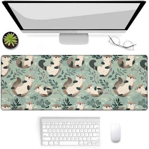 Gaming Mouse Pad, Mouse Pad, Desk Mat, Non-Slip Rubber Base MousePads for Computers Laptop Office School Home Accessories Decor 31.5" x 11.8"，German Shepherd Dog in Kuwait