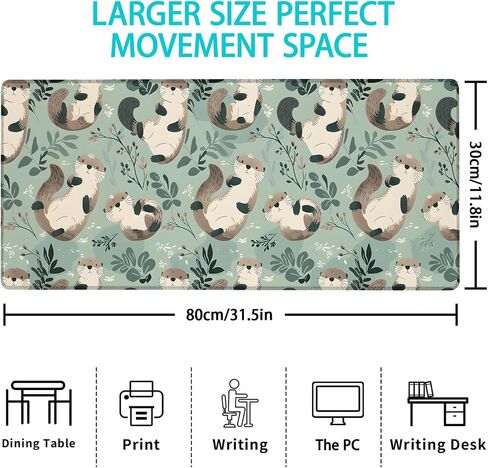 Gaming Mouse Pad, Mouse Pad, Desk Mat, Non-Slip Rubber Base MousePads for Computers Laptop Office School Home Accessories Decor 31.5" x 11.8"，German Shepherd Dog in Kuwait