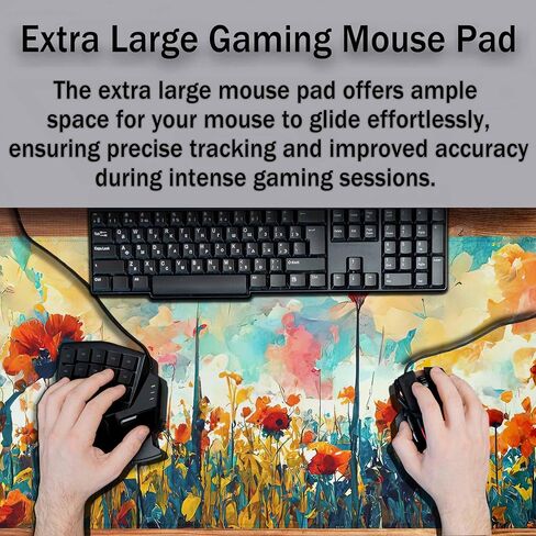 Phoenix Bird Risen from The Ashes Desk Mat Large Mouse Pad Fire Burning Spread Wide Wings Gold Full Extended Gaming Computer Keyboard Mousepad for Home,Office 35.4"X15.7" in Saudi Arabia
