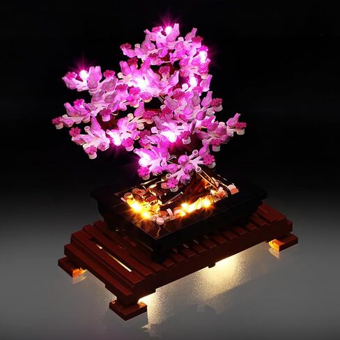 مجموعة LED LED ل LEGO Bonsai Tree 10281 مجموعة ، متوافقة مع طراز LEGO 10281 لبنات البناء (لا تشمل مجموعة الكتل) (الوردي) in Kuwait