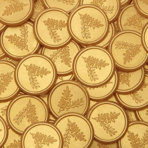 ملصقات ختم الشمع الذهب Ahier ، 100 جهاز كمبيوتر ، لاصق ذاتي ، مقاوم للماء ، للدعوة ، المظلات ، غلاف الهدايا ، عيد الميلاد in Kuwait