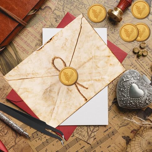 ملصقات ختم الشمع الذهب Ahier ، 100 جهاز كمبيوتر ، لاصق ذاتي ، مقاوم للماء ، للدعوة ، المظلات ، غلاف الهدايا ، عيد الميلاد in Kuwait