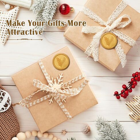 ملصقات ختم الشمع الذهب Ahier ، 100 جهاز كمبيوتر ، لاصق ذاتي ، مقاوم للماء ، للدعوة ، المظلات ، غلاف الهدايا ، عيد الميلاد in Kuwait