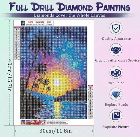 AIBOERL Bohemia Diamond Painting Kits for Adults,Diamond Painting Kits 5D Diamond Art Kits,Full Drill DIY Crafts Diamond Painting Kit Adult for Home Decor Gift Diamond Dots[11.8x15.7inch] in Saudi Arabia