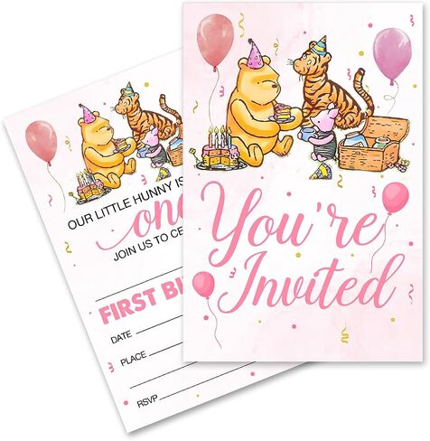 Pooh Bear Baby Shower Invitations Pooh Bear Baby Boy Shower Invitations, 20 Invites with Envelopes in Kuwait