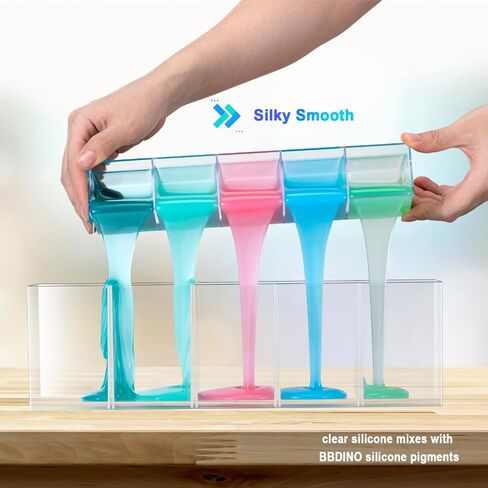 BBDINO Silicone Mold Making Kit Super Elastic Liquid Silicone for Mold Making 70.6 oz, Fast Cure Soft Mold Making Silicone Rubber for Casting Resin Molds/Silicone Molds/Jewelry Molds/Soap Molds in Kuwait